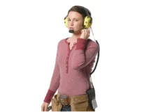 Push to talk radio headset