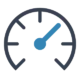 Speed gauge.