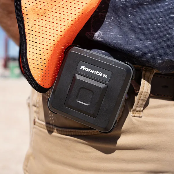 APEX Connect attached to Belt and Belt Clip